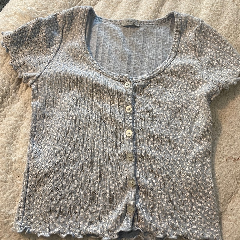 Brandy Melville tee with buttons